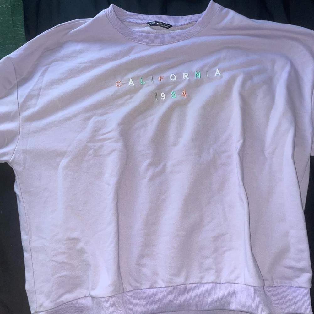 COPY - Shein purple California crewneck